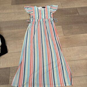 STELLA AND SIENNA STRIPED YOUTH GIRLS DRESS SIZE LARGE